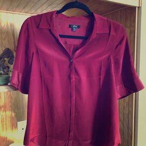 NWOT beautiful J.Crew 100% silk button down blouse